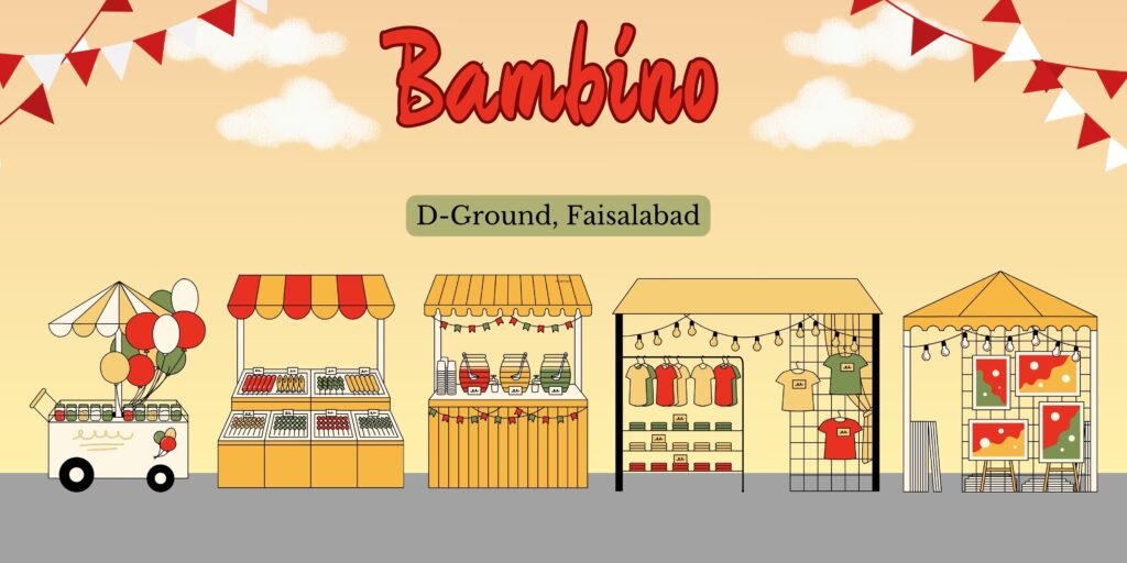 orange and red simple market day banner